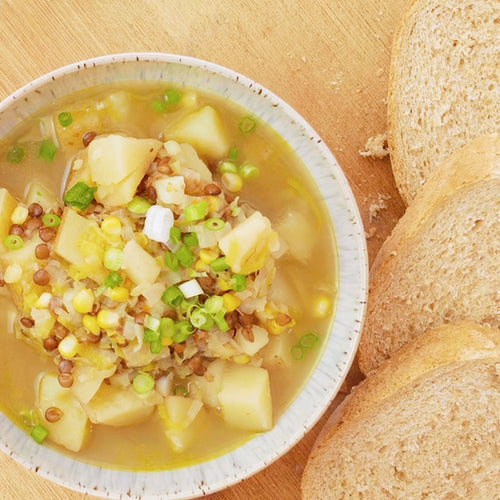 Sweet Corn and Lentil Chowder